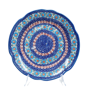 Talerz obiadowy płytki z reliefem 27,5 cm (A257 D3)