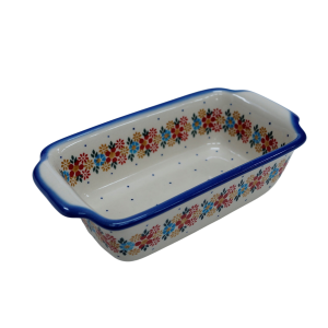 Forma ceramiczna z uszami do pieczenia chleba II (A181 D52)