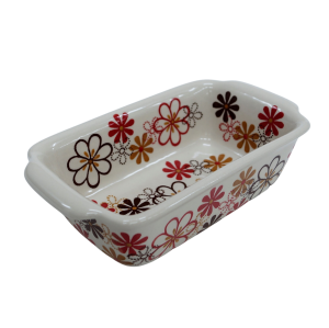 Forma ceramiczna z uszami do pieczenia chleba II (A181 D63)