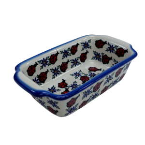 Forma ceramiczna z uszami do pieczenia chleba II (A181 D18)
