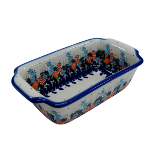 Forma ceramiczna z uszami do pieczenia chleba II (A181 D23)
