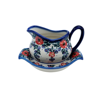 Sauce boat with a tray (A37 D56)