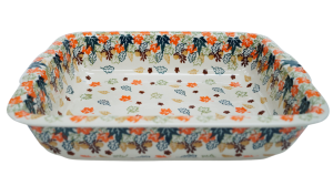 Ovenproof dish with handles (A121 D113)  