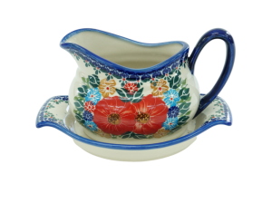 Sauce boat with a tray (A37 D60)