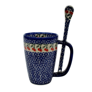 Cappuccino mug with a spoon (A20 D29) 