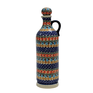 Ceramic bottle with cork large 0,8l (A67 D5)