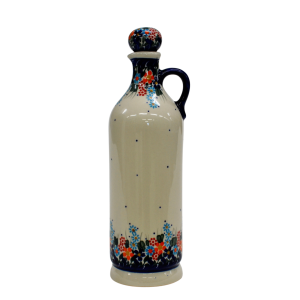 Ceramic bottle with cork large 0,8l (A67 D23)