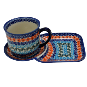 Cup with tray.  Breakfast set. (A59 D69)