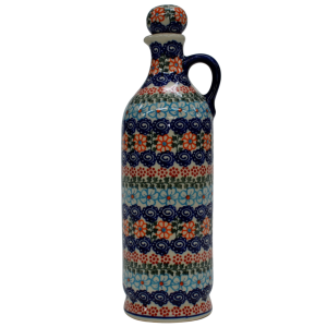 Ceramic bottle with cork large 0,8l (A67 D35)
