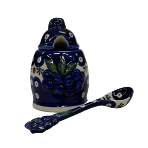 Container with a spoon BLUEBERRIES (A3 D24)