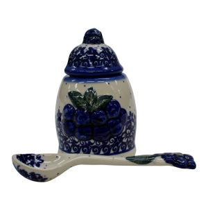 Container with a spoon BLUEBERRIES (A3 D27)