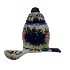 Container with a spoon BLUEBERRIES (A3 D55)