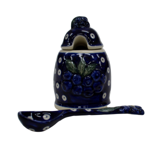 Container with a spoon BLUEBERRIES (A3 D22)