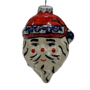 Ceramic Christmas ornament SANTA (A317 D27) 