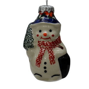 Ceramic Christmas ornament SNOWMAN  (A488 D23)   