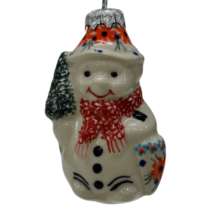 Ceramic Christmas ornament SNOWMAN  (A488 D91)