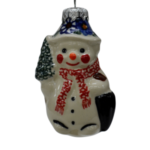 Ceramic Christmas ornament SNOWMAN  (A488 D74)