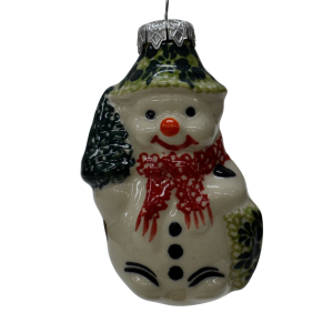 Ceramic Christmas ornament SNOWMAN  (A488 D49)