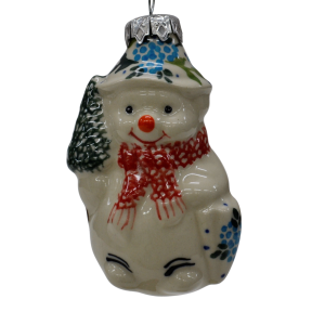 Ceramic Christmas ornament SNOWMAN  (A488 D58)