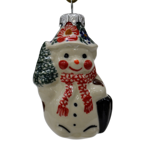 Ceramic Christmas ornament SNOWMAN  (A488 D56)