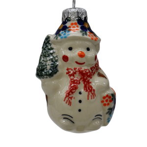 Ceramic Christmas ornament SNOWMAN  (A488 D83)