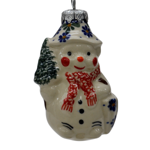 Ceramic Christmas ornament SNOWMAN  (A488 D53)