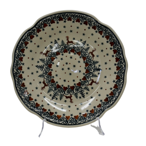 Talerz obiadowy płytki z reliefem 27,5 cm (A257 D115)