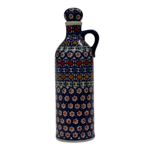 Ceramic bottle with cork small 0,6l (A64 D1)