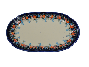Oval platter with relief (A262 D23)    