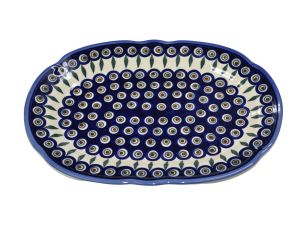 Oval platter with relief (A262 D43)     