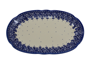 Oval platter with relief (A262 D27)      