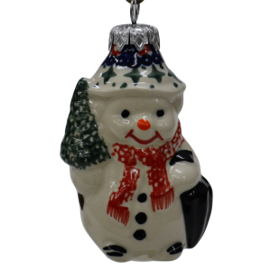 Ceramic Christmas ornament SNOWMAN  (A488 D21)   