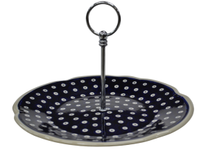 Large ceramic cake stand (A449 D22)