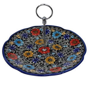 Large ceramic cake stand (A449 D66) 