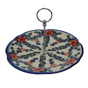 Large ceramic cake stand (A449 D56)      
