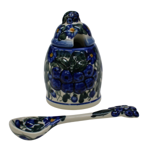 Container with a spoon BLUEBERRIES (A3 D31)  