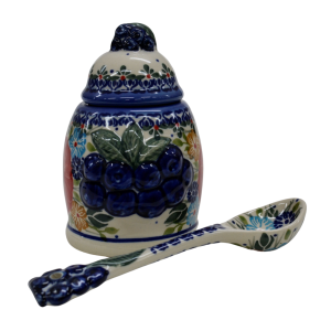 Container with a spoon BLUEBERRIES (A3 D60)    