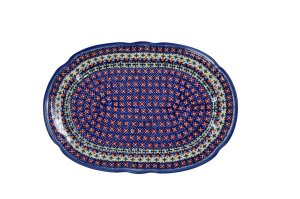 Oval platter with relief (A262 D21)        