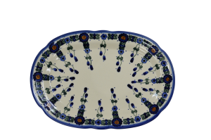 Oval platter with relief (A262 D40)      