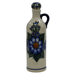 Ceramic bottle with cork small 0,6l (A64 D7)   