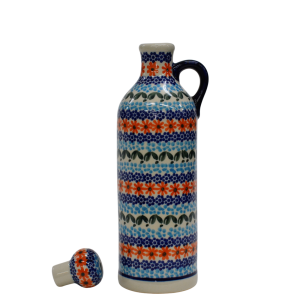 Ceramic bottle with cork small 0,6l (A64 D69) 