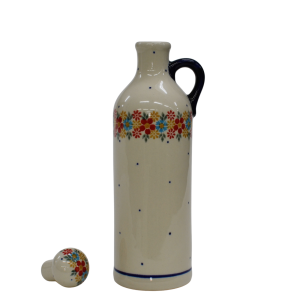 Ceramic bottle with cork small 0,6l (A64 D52)   