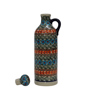 Ceramic bottle with cork small 0,6l (A64 D62)     