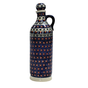 Ceramic bottle with cork large 0,8l (A67 D21) 