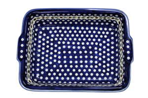 Ovenproof dish with handles (A121 D24)  