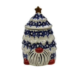 Pojemnik ceramiczny Gnom choinka z pokrywką (A523 D51) 