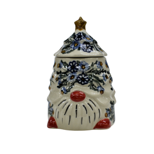 Pojemnik ceramiczny Gnom choinka z pokrywką (A523 D7) 