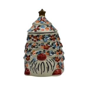 Pojemnik ceramiczny Gnom choinka z pokrywką (A523 D54)    