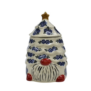 Pojemnik ceramiczny Gnom choinka z pokrywką (A523 D16)    