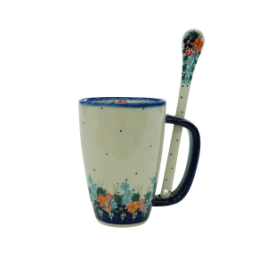 Cappuccino mug with a spoon (A20 D23)